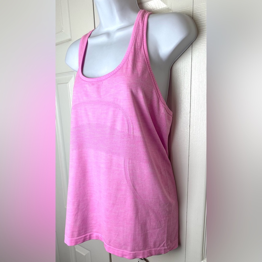 Lot 2 LULULEMON Swiftly Tech Racerback Tank Tops Pink Raspberry Glo Light White - Picture 7 of 16